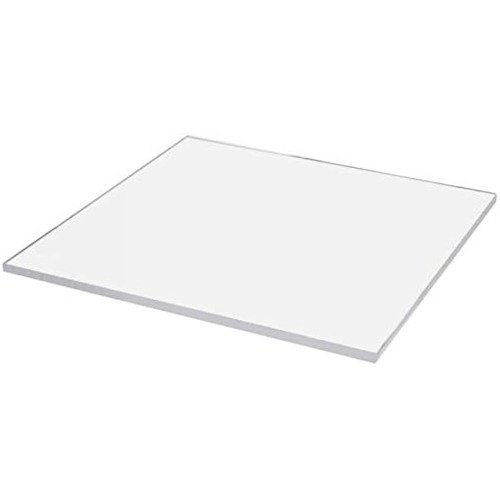 TPV® 5 Inch Square Clear Acrylic Cake Board Ganaching Plate (3Mm Thickness)