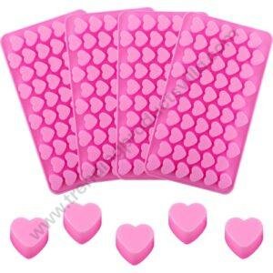 TPV® 52 Cavity Silicone Chocolate Mould 3D Cute Mini Valentine Heart Shape Silicon Jelly Candy Mould