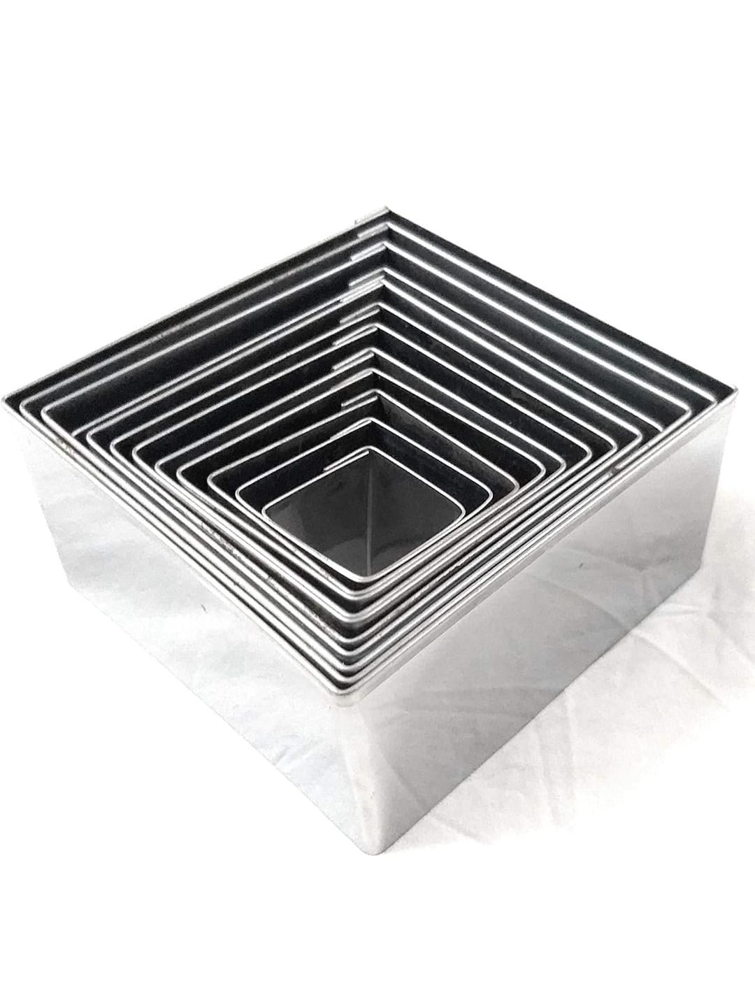 TPV® 12 Pcs Diamond Shape Stainless Steel Cookie Cutter, Cutter Bakeware Mould Biscuit
