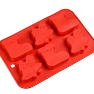 TPV® 8 In 1 Silicon Bakeware Christmas Jingle Cupcake Moulds Muffin Mould