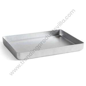 TPV® Aluminium Rectangle Tray /Sweet Tray/Baking Tray - (6 X 4 X 1) Inches
