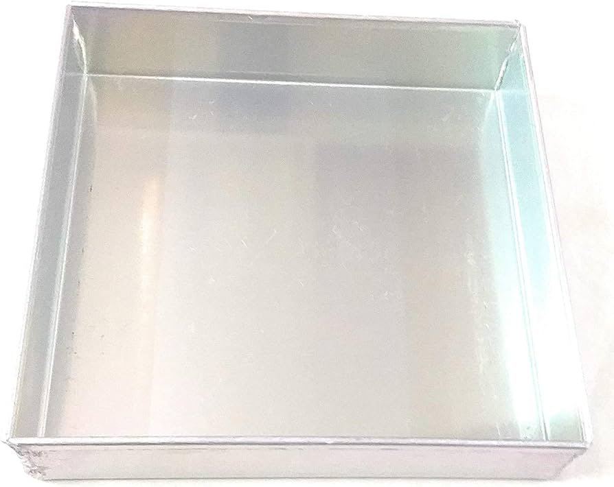 TPV® Aluminium Square Cake Mould 8 Inch X 8 Inch X 2 Inch
