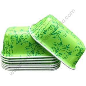 TPV® Bake  & Amp; Serve Paper Baking Mould Plum Cake Mould Green 10 Pcs