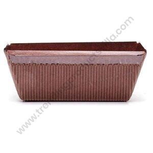 TPV® Bake  & Amp; Serve Paper Baking Mould Inner Coated Brown Plum Cake Mould 10 Pcs