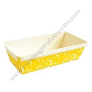 TPV® Bake  & Amp; Serve Paper Baking Mould Plum Cake Mould Yellow 10 Pcs