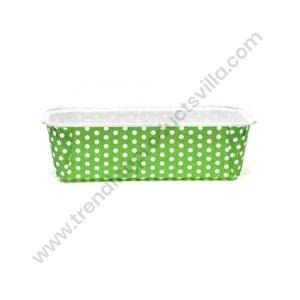 TPV® Bake  & Amp; Serve Paper Baking Mould Polka Dot Plum Cake Mould Green 10 Pcs