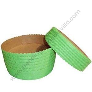 TPV® Bake  & Amp; Serve Paper Baking Mould Round Cake Mould Green 10 Pcs