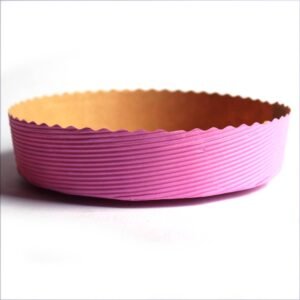 TPV® Bake  & Amp; Serve Paper Baking Mould Round Cake Mould Pink 10 Pcs