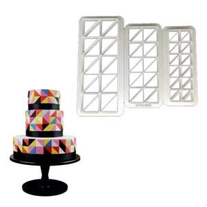 TPV® Geometric Multicutters For Cake Design _ Right-Angled Triangle _ Small, Medium  & Amp; Large Size, Set Of 3