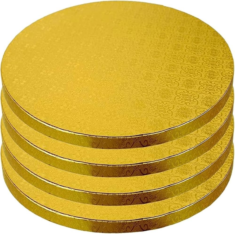 TPV® Gold Round Drum Cake Board Cake Base -10 Inch