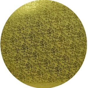 TPV® Gold Round Drum Cake Board Cake Base-12 Inch