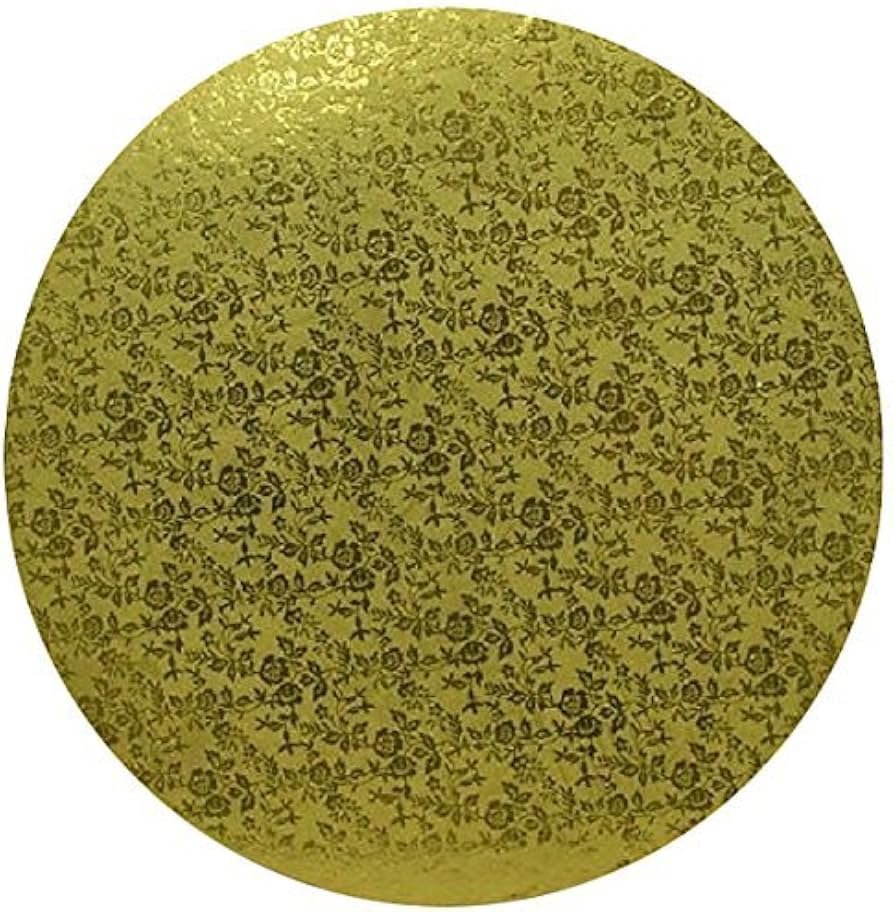 TPV® Gold Round Drum Cake Board Cake Base-12 Inch