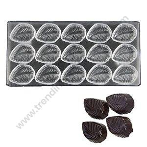 TPV® Leaf Shape Polycarbonate Chocolate Mould