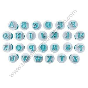 TPV® Mini Upper Case Alphabet Letter Stamp Cookie Press Cutter Fondant