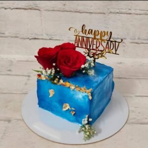 TPV® Mirror Finishing Acrylic Cake Topper Happy Anniversary