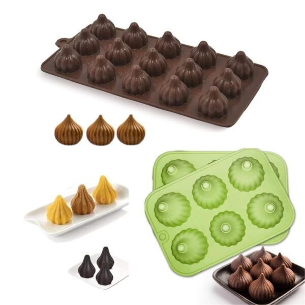 TPV® Modak Shape 15 Cavity Chocolate Mould, Ganesh Chaturti Festivals