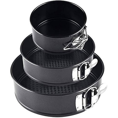 TPV® Non-Stick 3Piece/Set Square Springform Cake Mould Baking Cake Mould (3 Sizes 20 Cm, 22 Cm, 24 Cm) Set Of 3 Pieces