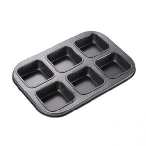TPV® Non Stick 6 Cavity Square Muffin Mould