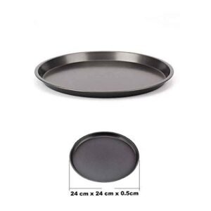 TPV® Non Stick Pizza Pan 0.5 Inch Hright (Medium 24 Cm)