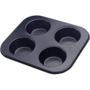 TPV® Nonstick 4 Cavity Pie Pan Round Muffin Mold