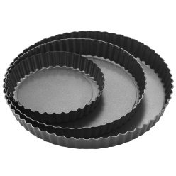 TPV® Nonstick Tart And Pie Dish Pie Mould Set Of 3