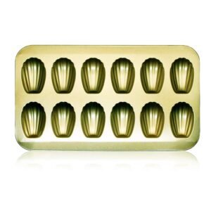 TPV® Nonstick Madeleine Baking Pan, 12-Cavity Shell Shaped Pan (Gold)