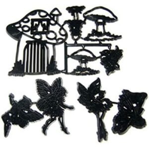 TPV® Patchwork Cutters Fairies  & Amp; Toadstools Set Patchwork Cookie Cutter Plastic Sugarcraft TPV®ating Tools