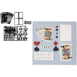 TPV® Patchwork Cutters Playing Card Set Patchwork Cookie Cutter Plastic Sugarcraft Tools