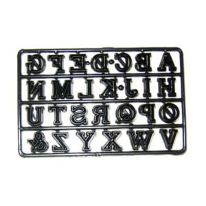 TPV® Patchwork Cutters Upper And Lower Alphabet Set Cutters Patchwork Cookie Cutter Plastic Sugarcraft Tools