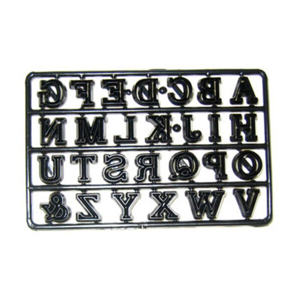 TPV® Patchwork Cutters Upper And Lower Alphabet Set Cutters Patchwork Cookie Cutter Plastic Sugarcraft Tools