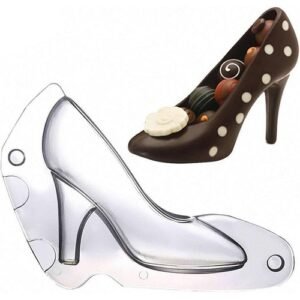 TPV® Polycarbonate 3D Small Ladies Shoe Chocolate Mold Chocolate Mould Tools(Height: 6.5Cm)
