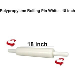 TPV® Polypropylene Rolling Pin White-18 Inch
