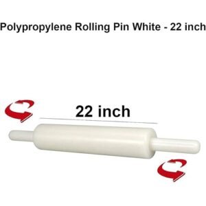 TPV® Polypropylene Rolling Pin White-22 Inch