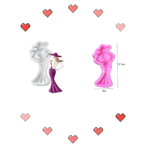 TPV® Silicon 1Pcs Girl Shape Fondant Clay Marzipan TPV®ation Mould