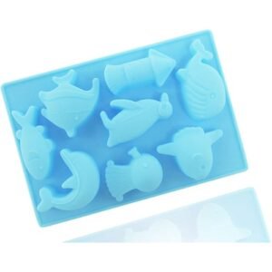 TPV® Silicon 8 Cavity Dolphin Fish Chocolate Mould, Ice Mould, Chocolate Decorating Mould