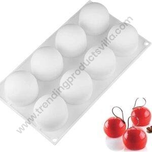 TPV® Silicon 8 In 1 Truffles Rounds Design Cake Mould Mousse Cake Mould Silicon Moulds