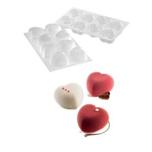 TPV® Silicon Amorini Heart Design Cake Mould Mousse Cake Mould Silicon Moulds