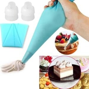 TPV® Silicone Pastry Bags For Cake Cupcake Reusable Cream Pastry Icing Bag Piping Bag Cake Decorating Tool (Small Size : 14 Inch) , 1 Pc