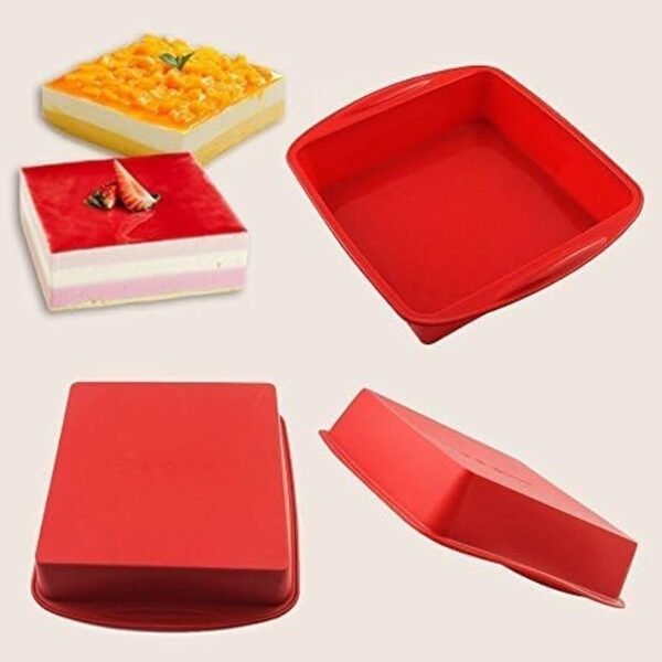 TPV® Silicone Square Shape Cake Mould Bakeware Medium