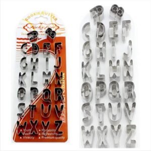 TPV® Stainless Steel 26 Pc Jumbo Alphabet Cookie Fondant Biscuit Cake Fruit Cutter