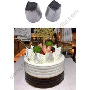 TPV® Stainless Steel Large Size Square Nozzle Icing Piping Nozzles Cake Decorating Pastry Tip Set Of 2 Pcs