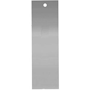 TPV® Stainless Steel Plain Tall Side Scraper Polisher Scraper Pastry Icing Comb For Cakes For Baking (25X8X2) Cm