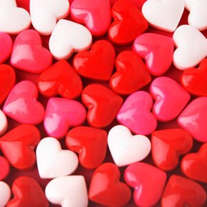 TPV® Sugar Candy _ Candy Heart Red Pink White