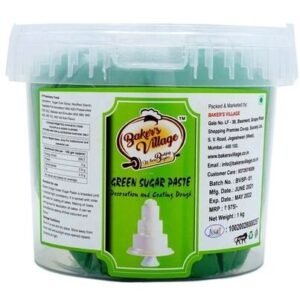 TPV® - Baker'S Village Fondant Or Sugar Paste Decoration & Coating Dough (Green)-1Kg