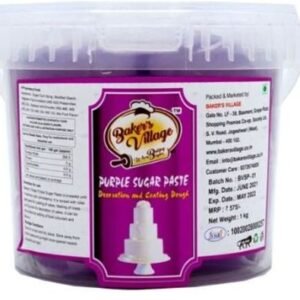 TPV® - Baker'S Village Fondant Or Sugar Paste Decoration  &  Coating Dough (Purple)-1Kg