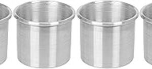TPV® Baking Round Cake Pan/Mould (Aluminum) - 4" Diameter X 4" Height ( pack of 1)