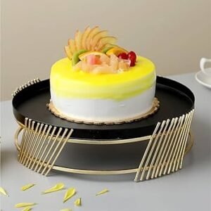 TPV® Black Twirl Cake Stand (1 Pc)
