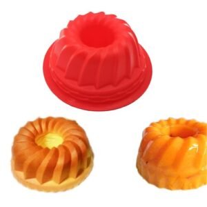 TPV® - Bundt Silicone Mould For Cake, Chocolate, Jelly, Colour-Random
