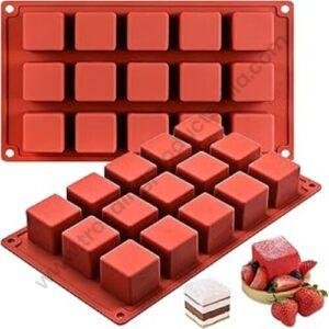 TPV® 3D Cubes Shape Silicone Chocolate Bar Mold Cake Tools