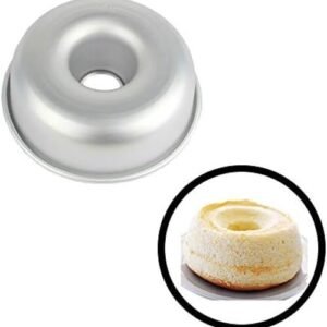 TPV® Cake Anodized Aluminum Ring Mould Pan / Bundt Cake Mould, Silver, 7 Inch